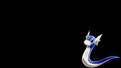 Pokemon Dragonair black background