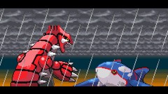Pokemon emerald screenshots Groudon Kyogre sprites