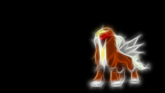 Pokemon Entei black background