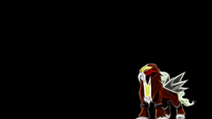 Pokemon Entei black background