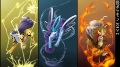 Pokemon Entei Suicune Raikou