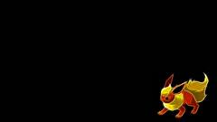 Pokemon flareon black background