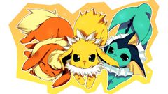 Pokemon flareon vaporeon jolteon
