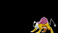 Pokemon Fractalius Raikou black