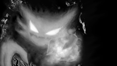 Pokemon haunter grayscale monochrome