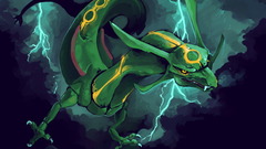 Pokemon illustrations Rayquaza
