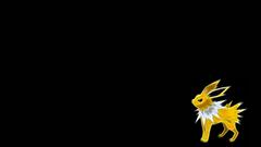 Pokemon jolteon black background