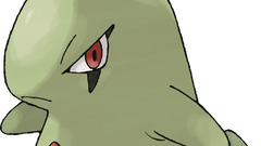 Pokemon larvitar black background