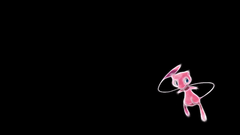 Pokemon mew black background