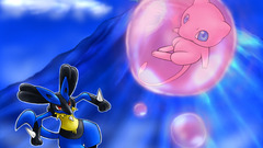 Pokemon mew Lucario Anime