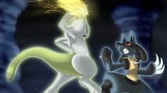 Pokemon Mewtwo Lucario