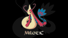 Pokemon Milotic black background