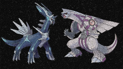 Pokemon mosaic Palkia Dialga
