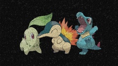 Pokemon mosaic totodile cyndaquil