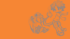 Pokemon orange artwork Simple