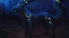 Pokemon paintings umbreon artwork
