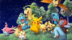 Pokemon Pikachu pichu Bayleef