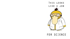 Pokemon Science Psyduck white