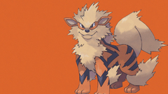 Pokemon Simple Background arcanine