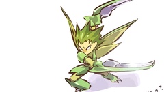Pokemon Simple Background Scyther