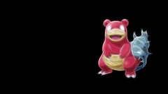 Pokemon Slowbro black background