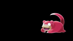 Pokemon slowpoke black background