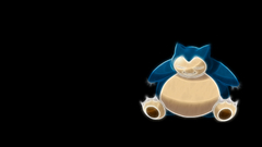 Pokemon snorlax black background