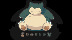 Pokemon snorlax black background