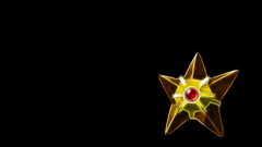 Pokemon Starmie black background