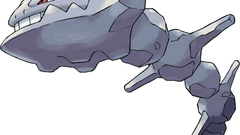Pokemon steelix black background
