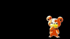 Pokemon teddiursa black background
