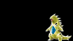 Pokemon Tyranitar black background