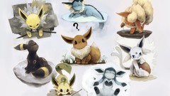 Pokemon vaporeon eevee espeon flareon glaceon jolteon leafeon 