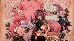 Pokemon vocaloid megurine luka espeon Skitty Flaaffy blissey