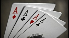 Poker ace playing cards