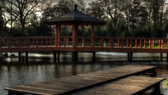 Poland Bridges Parks HDR Photography ponds Japanese gardens 