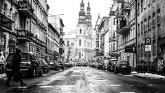 Poland Europe cities grayscale Poznan