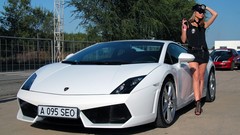 Police girls with cars