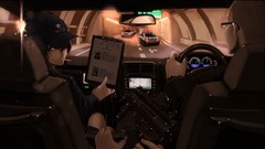 Police glasses hats anime girls Terabyte