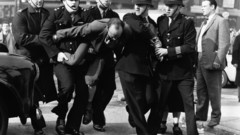 Police grayscale monochrome