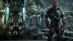 Police Warriors science fiction dystopia futuristic armored suit