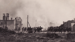 Polish cavalry in sochaczew