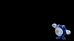 Poliwhirl Pokemon black background