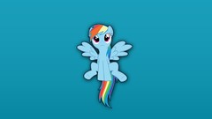 Ponies hover blue skies my little pony rainbow dash My Little 