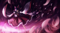 Ponytails flower petals orange