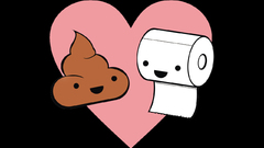 Poo toilet paper Hearts