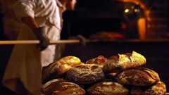 Poppy bread fresh oven baker