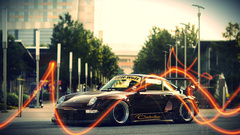 Porsche porsche 911 Car vehicle Rauh Welt Porsche 993 black cars