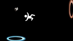 Portal black background cakes