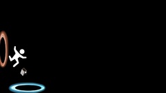 Portal black background cakes